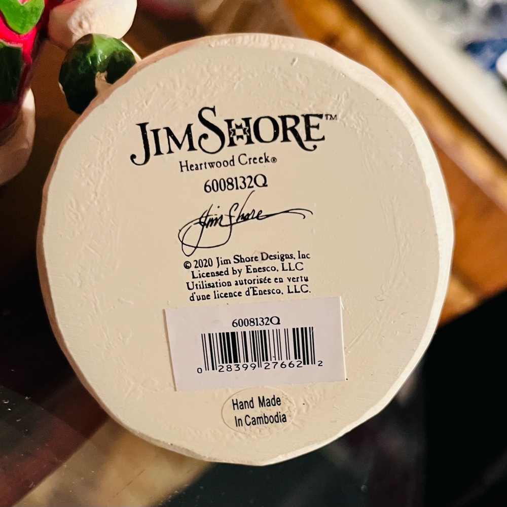 Jim Shore 2020 Santa Ornaments - Red and Green - Picture 3 of 3